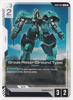 Graze Ritter (Ground Type) single card from Gundam TCG
