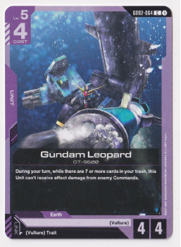 Gundam Leopard single card from Gundam TCG