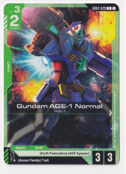 Gundam AGE-1 Normal single card from Gundam TCG