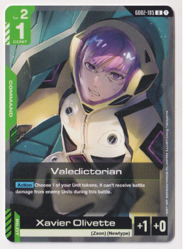 Valedictorian single card from Gundam TCG
