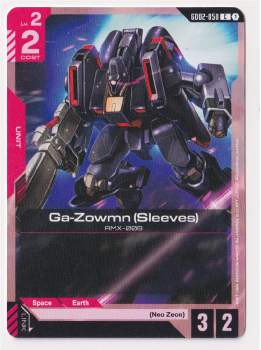 Ga-Zowmn (Sleeves) single card from Gundam TCG