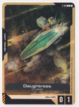 Daughtress single card from Gundam TCG