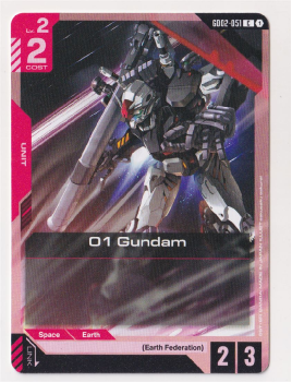 01 Gundam single card from Gundam TCG