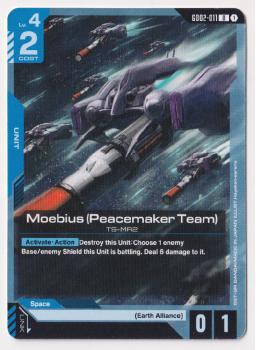 Moebius (Peacemaker Team) single card from Gundam TCG