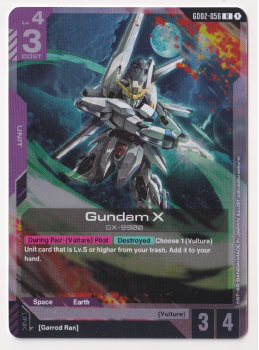 Gundam X single card from Gundam TCG