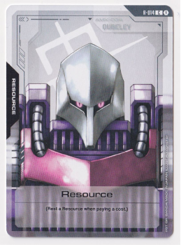 Resource single card from Gundam TCG