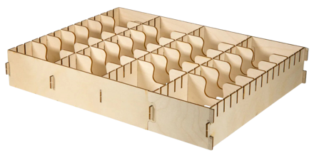 The Broken Token : Horizontal Card Organizer for Wooden Artist Case