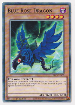 Blue Rose Dragon (Common) single card from Yu-Gi-Oh!