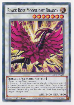 Black Rose Moonlight Dragon (Common) single card from Yu-Gi-Oh!