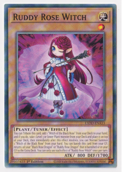 Ruddy Rose Witch (Common) single card from Yu-Gi-Oh!