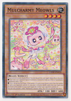 Mulcharmy Meowls (Common) single card from Yu-Gi-Oh!