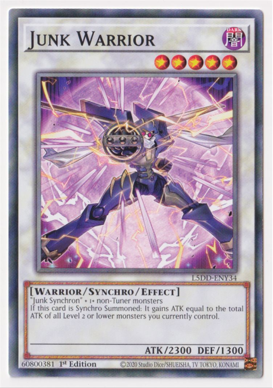 Junk Warrior (Common) : L5DD-ENY34 - Yu-Gi-Oh! Single Card