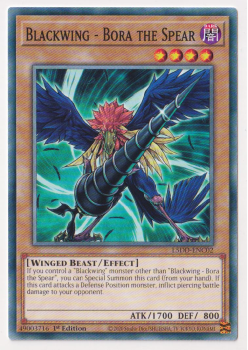 Blackwing - Bora the Spear (Common) single card from Yu-Gi-Oh!