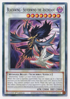 Blackwing - Silverwind the Ascendant (Common) single card from Yu-Gi-Oh!