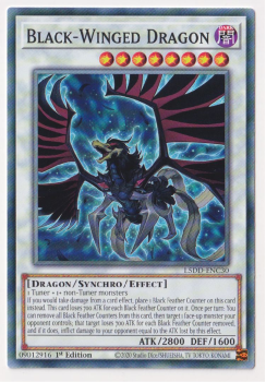 Black-Winged Dragon (Common) single card from Yu-Gi-Oh!