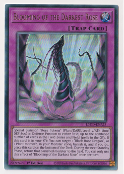 Blooming of the Darkest Rose (Ultra Rare) single card from Yu-Gi-Oh!