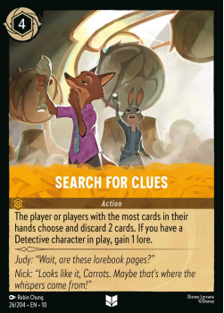 Search for Clues single card from Disney Lorcana