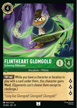 Flintheart Glomgold - Scheming Billionaire single card from Disney Lorcana