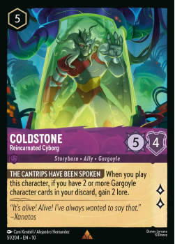 Coldstone - Reincarnated Cyborg single card from Disney Lorcana