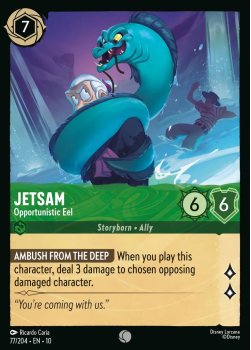 Jetsam - Opportunistic Eel single card from Disney Lorcana