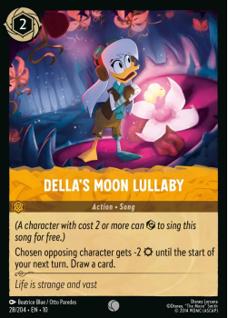 Della's Moon Lullaby single card from Disney Lorcana
