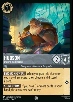 Hudson - Determined Reader single card from Disney Lorcana