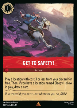 Get to Safety! single card from Disney Lorcana