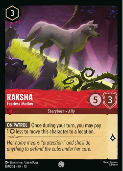 Raksha - Fearless Mother single card from Disney Lorcana