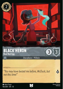Black Heron - Real Bad Egg single card from Disney Lorcana