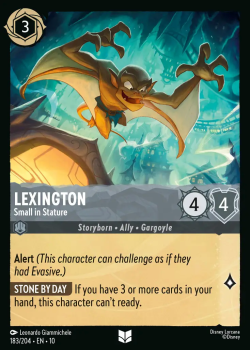 Lexington - Small in Stature single card from Disney Lorcana