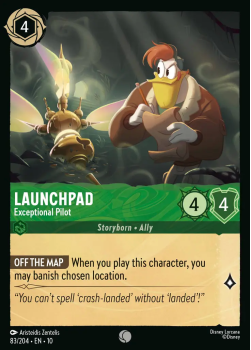 Launchpad - Exceptional Pilot single card from Disney Lorcana