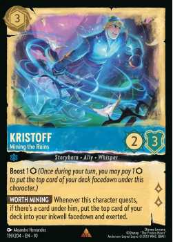 Kristoff - Mining the Ruins single card from Disney Lorcana