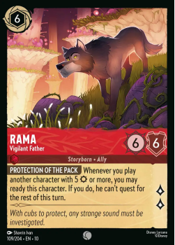 Rama - Vigilant Father single card from Disney Lorcana
