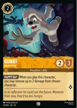 Gurgi - Apple Lover single card from Disney Lorcana