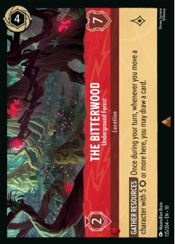 The Bitterwood - Underground Forest single card from Disney Lorcana