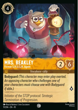 Mrs. Beakley - Former S.H.U.S.H. Agent (FOIL) single card from Disney Lorcana
