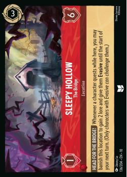 Sleepy Hollow - The Bridge single card from Disney Lorcana