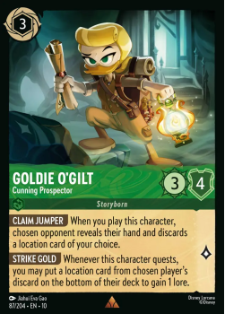 Goldie O'Gilt - Cunning Prospector single card from Disney Lorcana