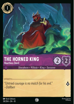 The Horned King - Heartless Devil single card from Disney Lorcana
