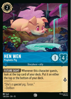 Hen Wen - Prophetic Pig single card from Disney Lorcana