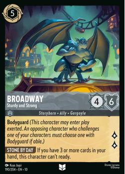 Broadway - Sturdy and Strong single card from Disney Lorcana