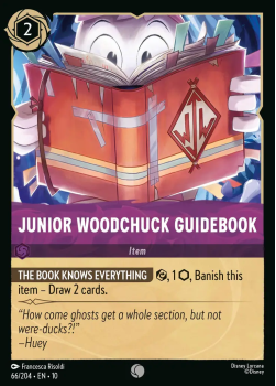Junior Woodchuck Guidebook single card from Disney Lorcana