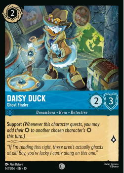 Daisy Duck - Ghost Finder single card from Disney Lorcana
