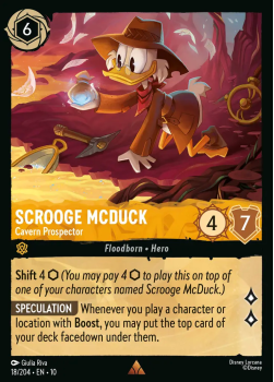 Scrooge McDuck - Cavern Prospector single card from Disney Lorcana
