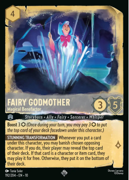 Fairy Godmother - Magical Benefactor single card from Disney Lorcana
