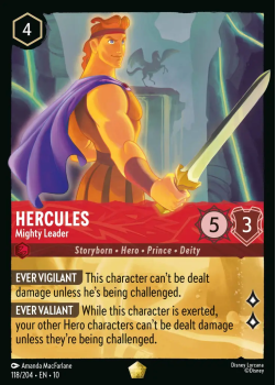 Hercules - Mighty Leader single card from Disney Lorcana