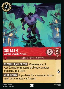 Goliath - Guardian of Castle Wyvern single card from Disney Lorcana