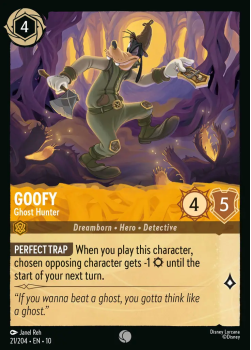 Goofy - Ghost Hunter single card from Disney Lorcana