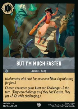 But I'm Much Faster single card from Disney Lorcana