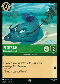 Flotsam - Slippery as an Eel single card from Disney Lorcana